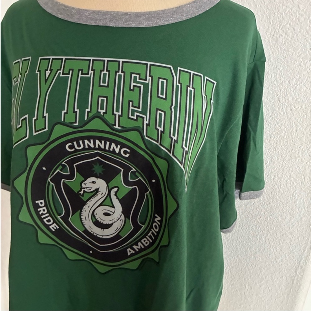 Old Navy Harry Potter Slytherin ringer tee - Picture 2 of 5